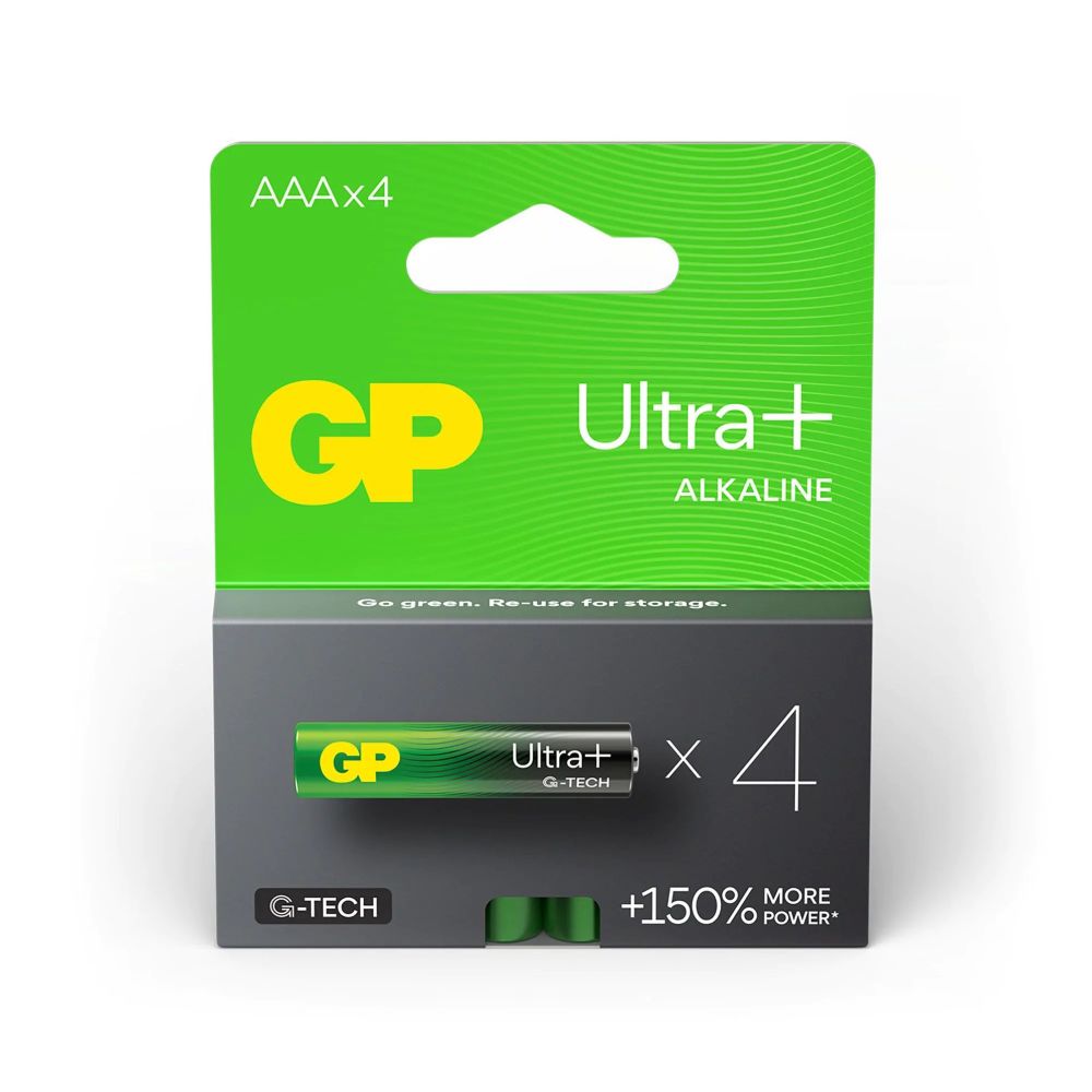 GP AAA x4 Ultra Alkaline Batterien