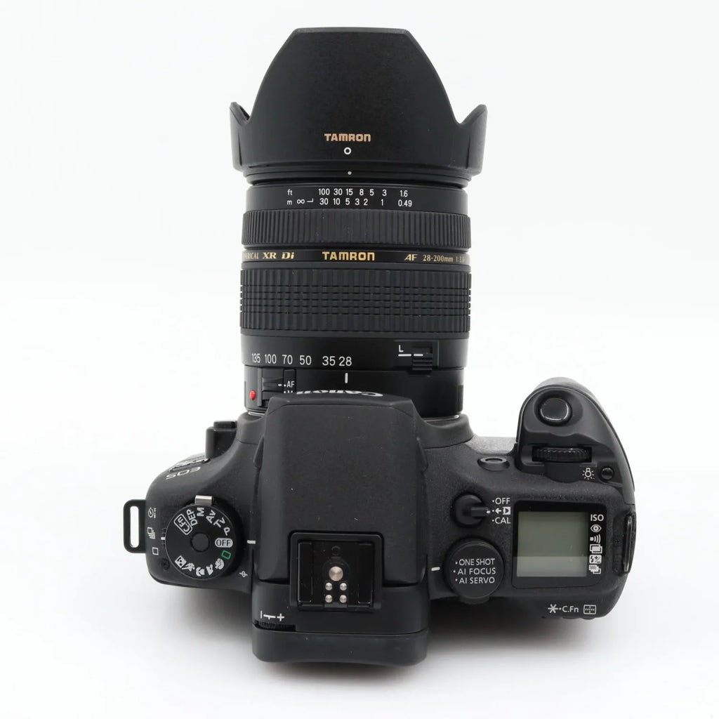 Canon EOS Elan 7NE + BP-300 + Tamron AF 28-200mm f/3.8-5.6 XR Di used