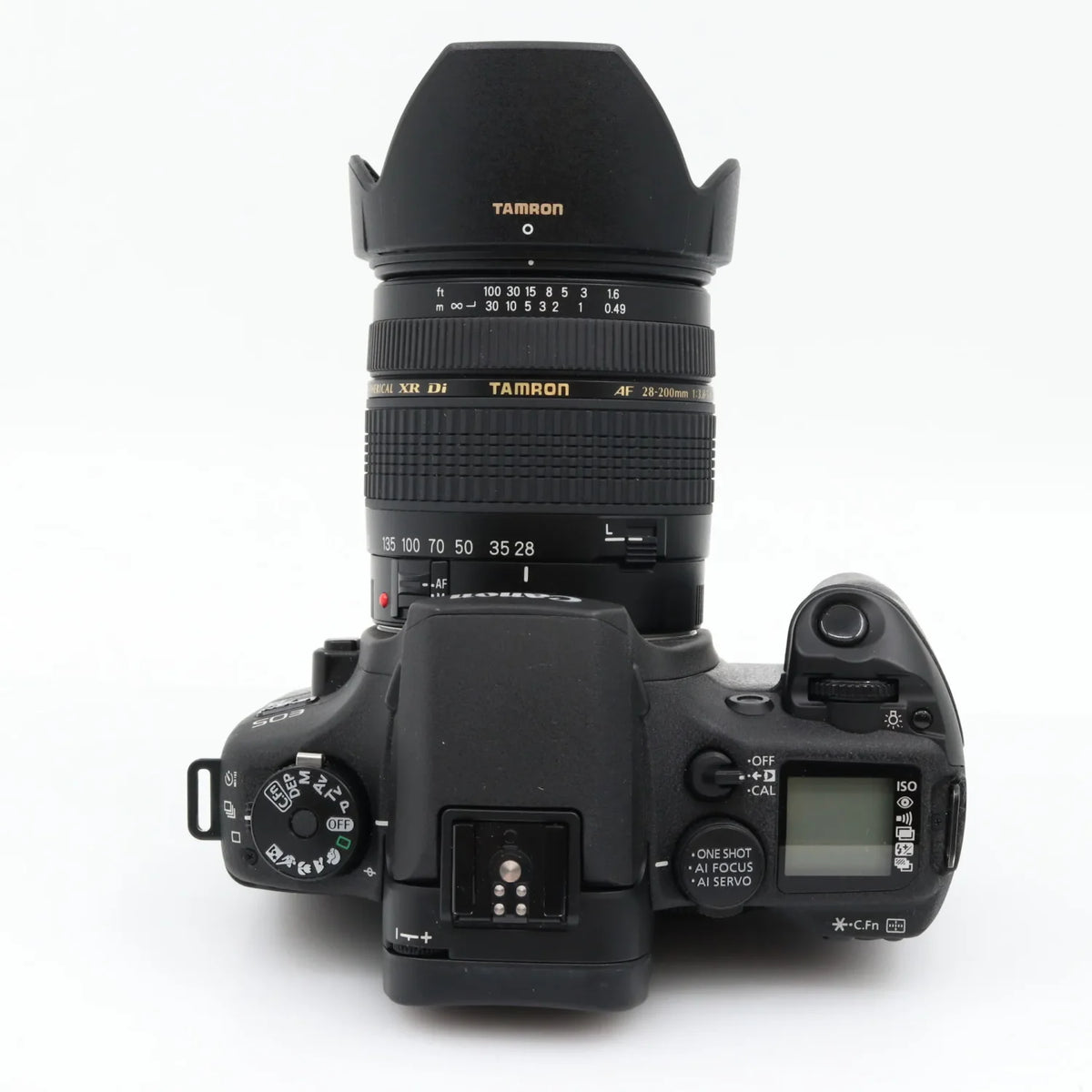 Canon EOS Elan 7NE + BP-300 + Tamron AF 28-200mm f/3.8-5.6 XR Di used