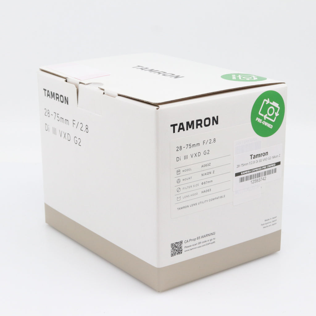 Tamron 28-75mm f/2.8 Di III VXD G2 Nikon Z used