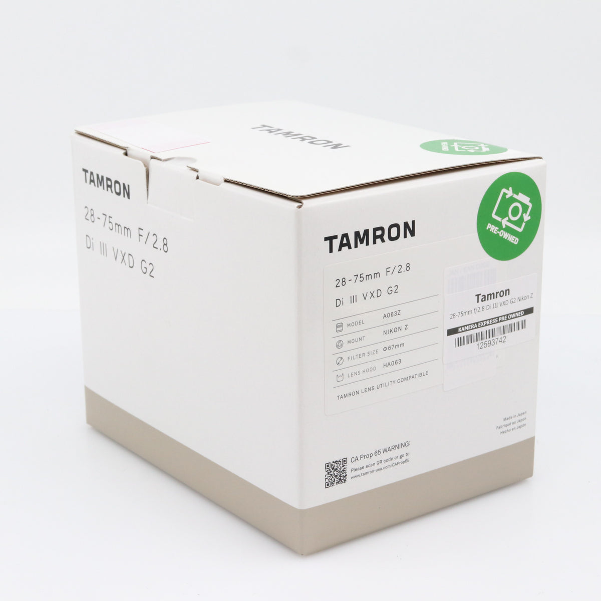 Tamron 28-75mm f/2.8 Di III VXD G2 Nikon Z used