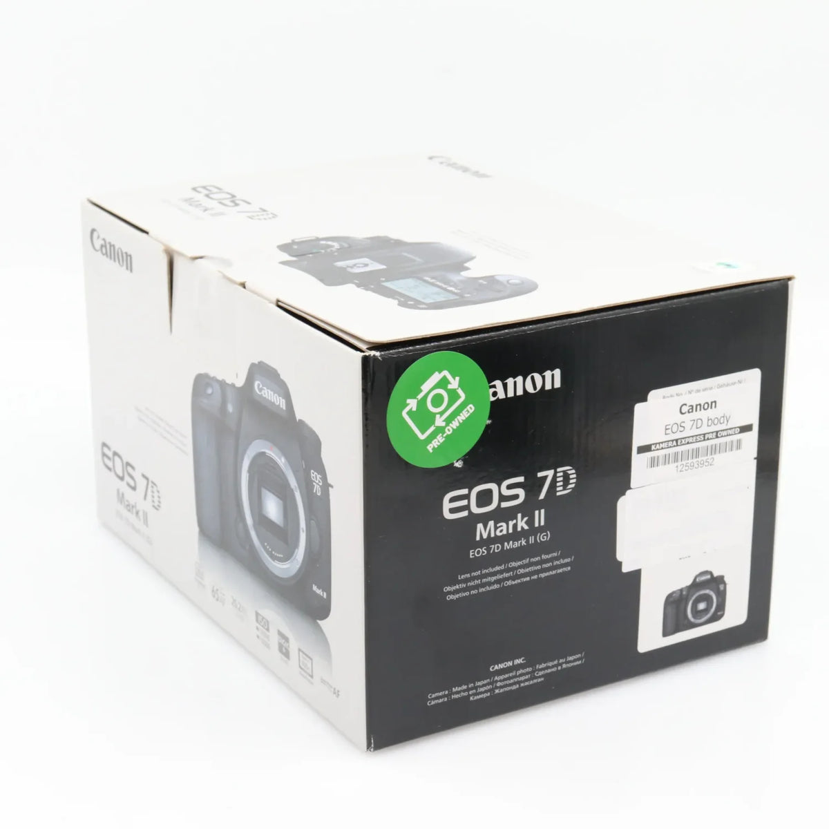 Canon EOS 7D mark II body used