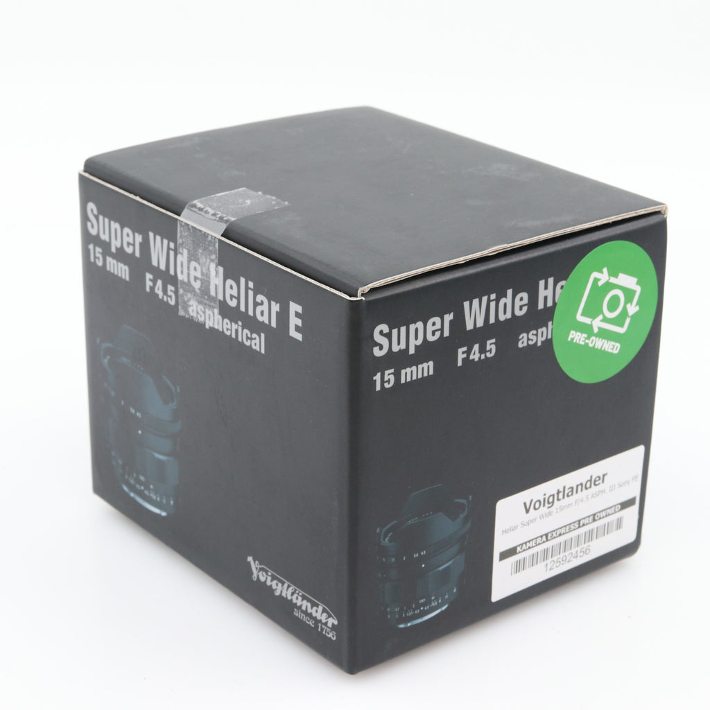 Voigtlander Heliar Super Wide 15mm F/4.5 ASPH. III Sony FE gebraucht